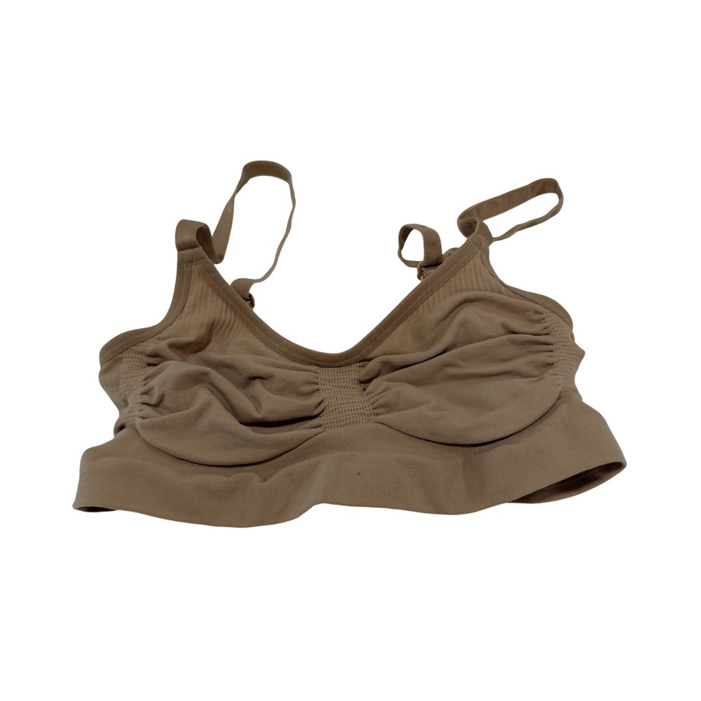 SKIMS Sculpting Bra Tan Bralette Ruched Seamless S/M SH-BRA-0132